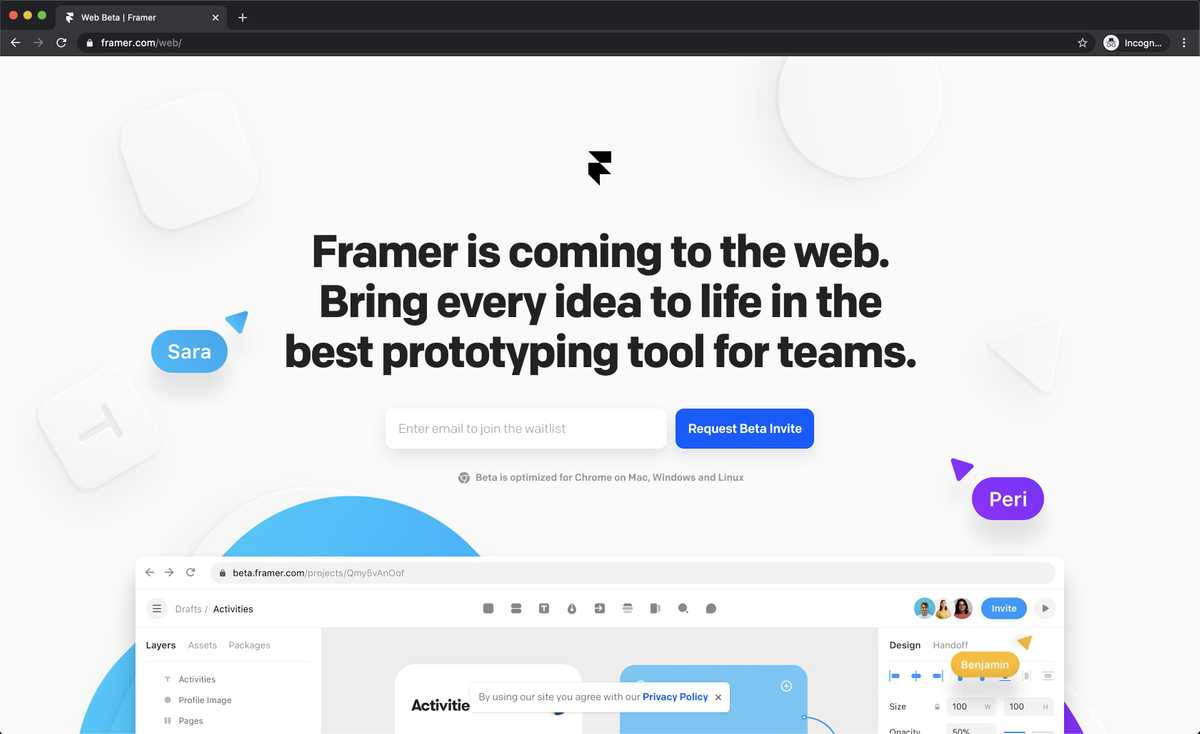 framer web design